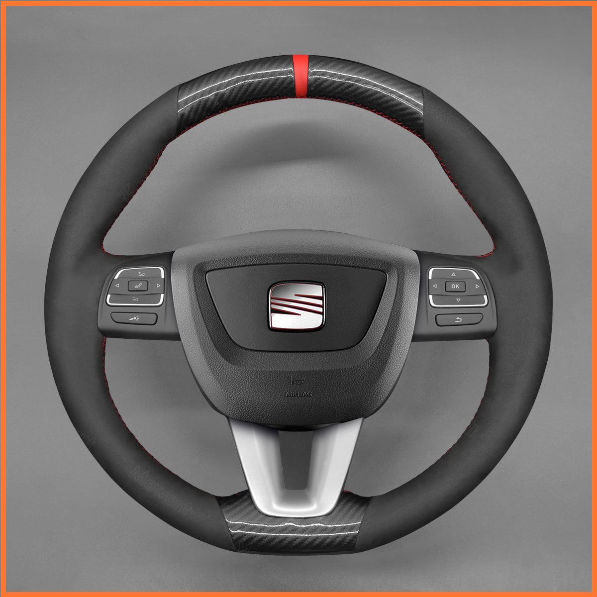 MEWANT Lenkradbezug für Seat Leon Alhambra Toledo Altea 2009-2012