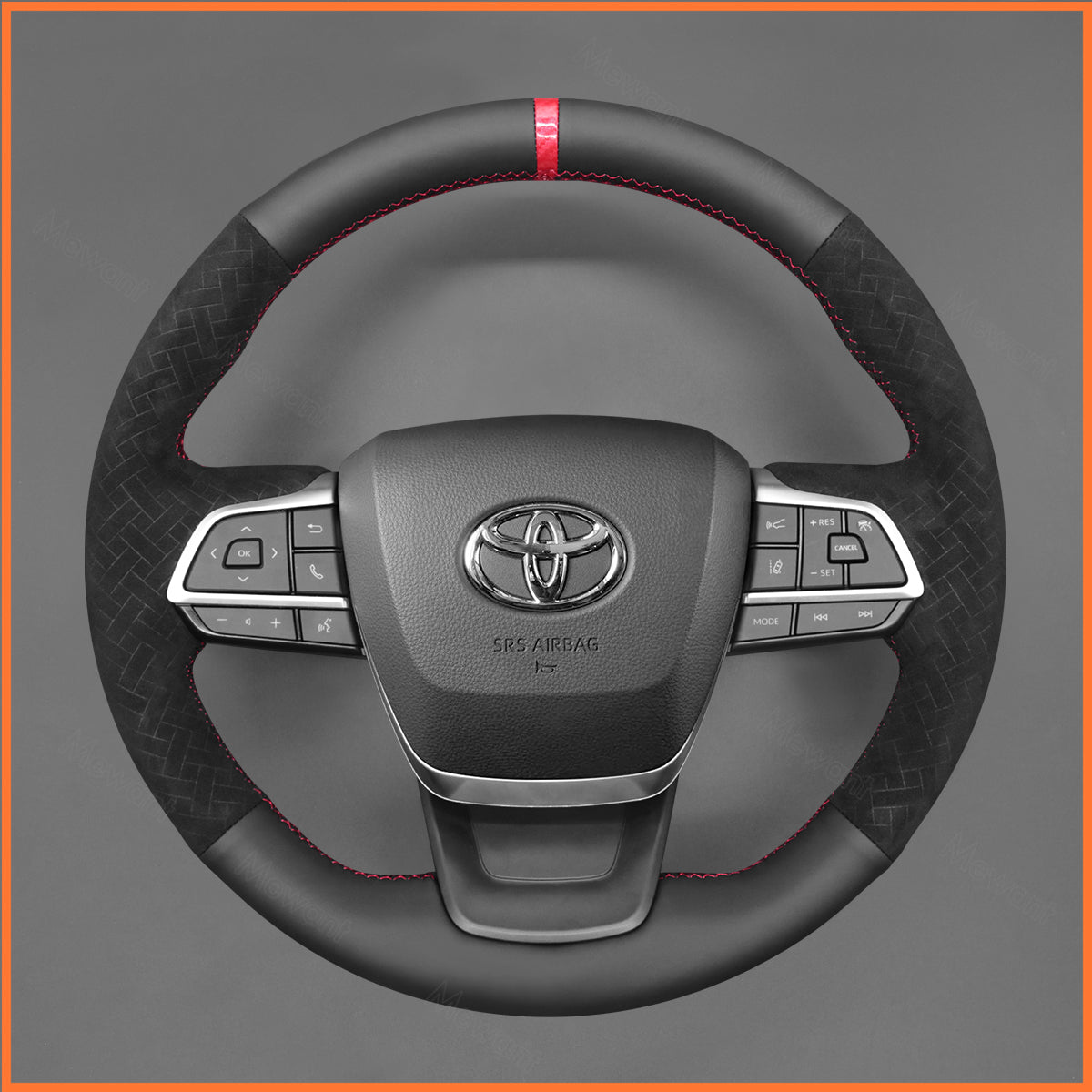 MEWANT Steering Wheel Cover for Toyota Highlander 2020-2024 / Sienna 2021-2025