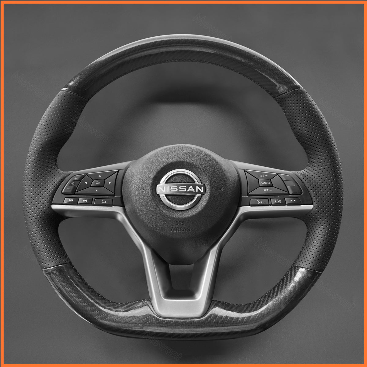 MEWANT Steering Wheel Cover For Nissan Navara 2021-2024
