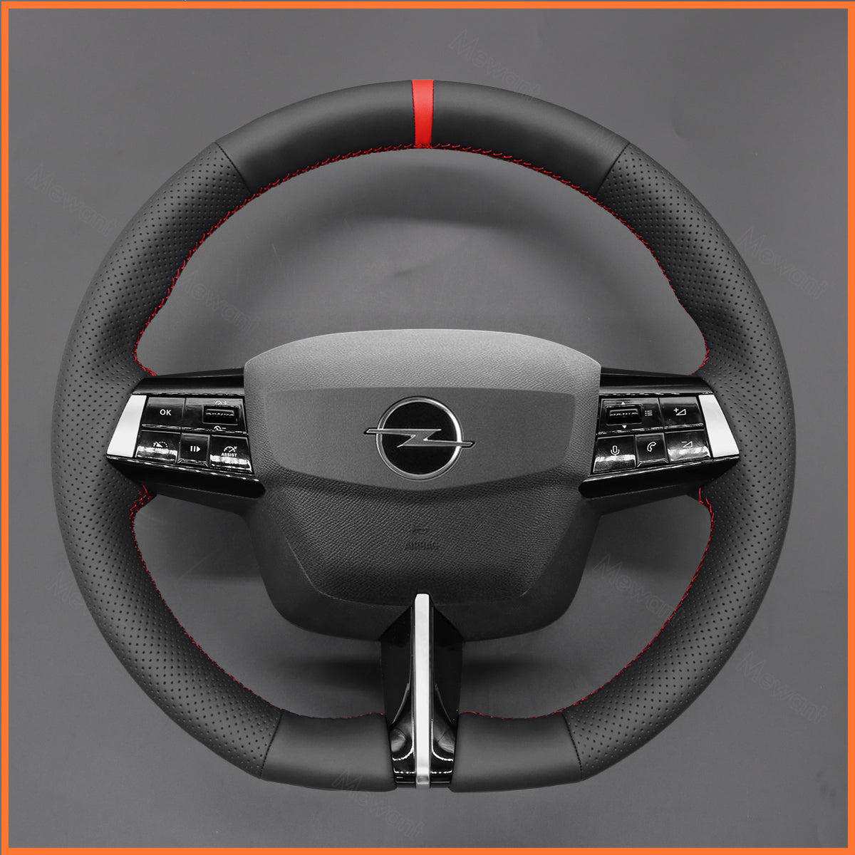 MEWANT Lenkradbezug Kompatibel mit Opel Astra 2022 Handstiche Lenkradhülle
