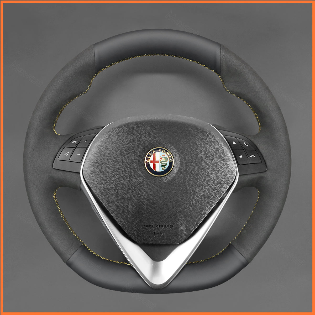 MEWANT Lenkradbezug für Alfa Romeo Giulietta 2014-2021 / MiTo 2014-2019