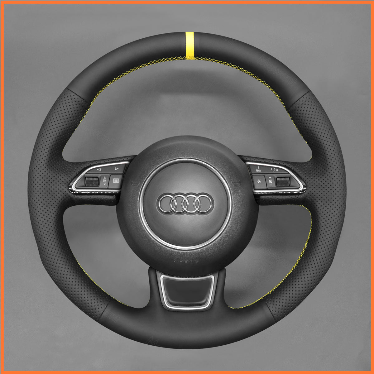 MEWANT Lenkradbezug für Audi A3 A4 A5 A6 A7 Allroad S8 S7 S6 2013-2018