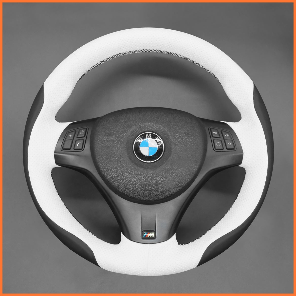 MEWANT Lenkradbezug für BMW E87 E81 E82 E88 E82 3 Series E90 E91 E92 E93 2007-2013
