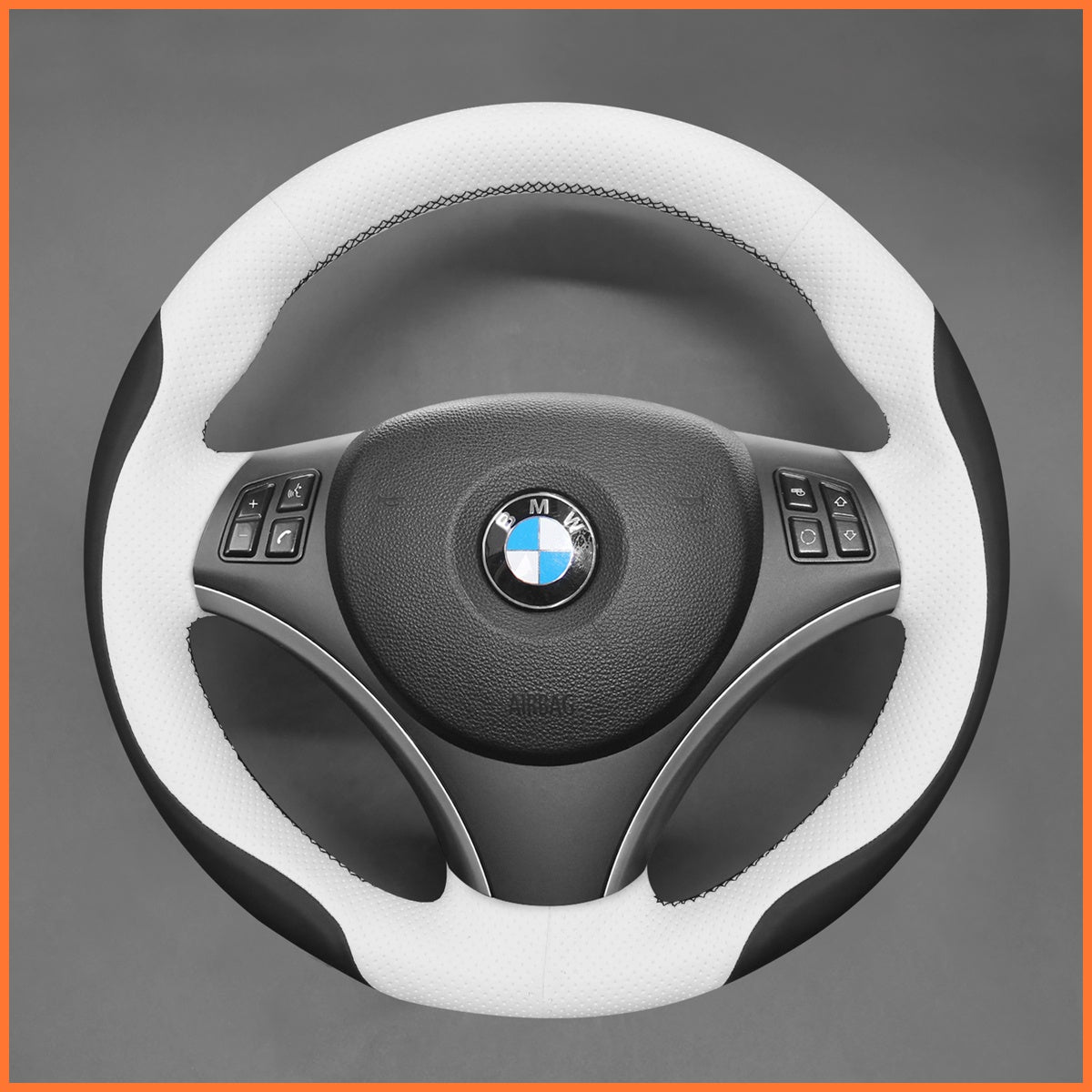 MEWANT Lenkradbezug für BMW E87 E81 E82 E88 E82 E90 E91 E92 E93 2007-2013