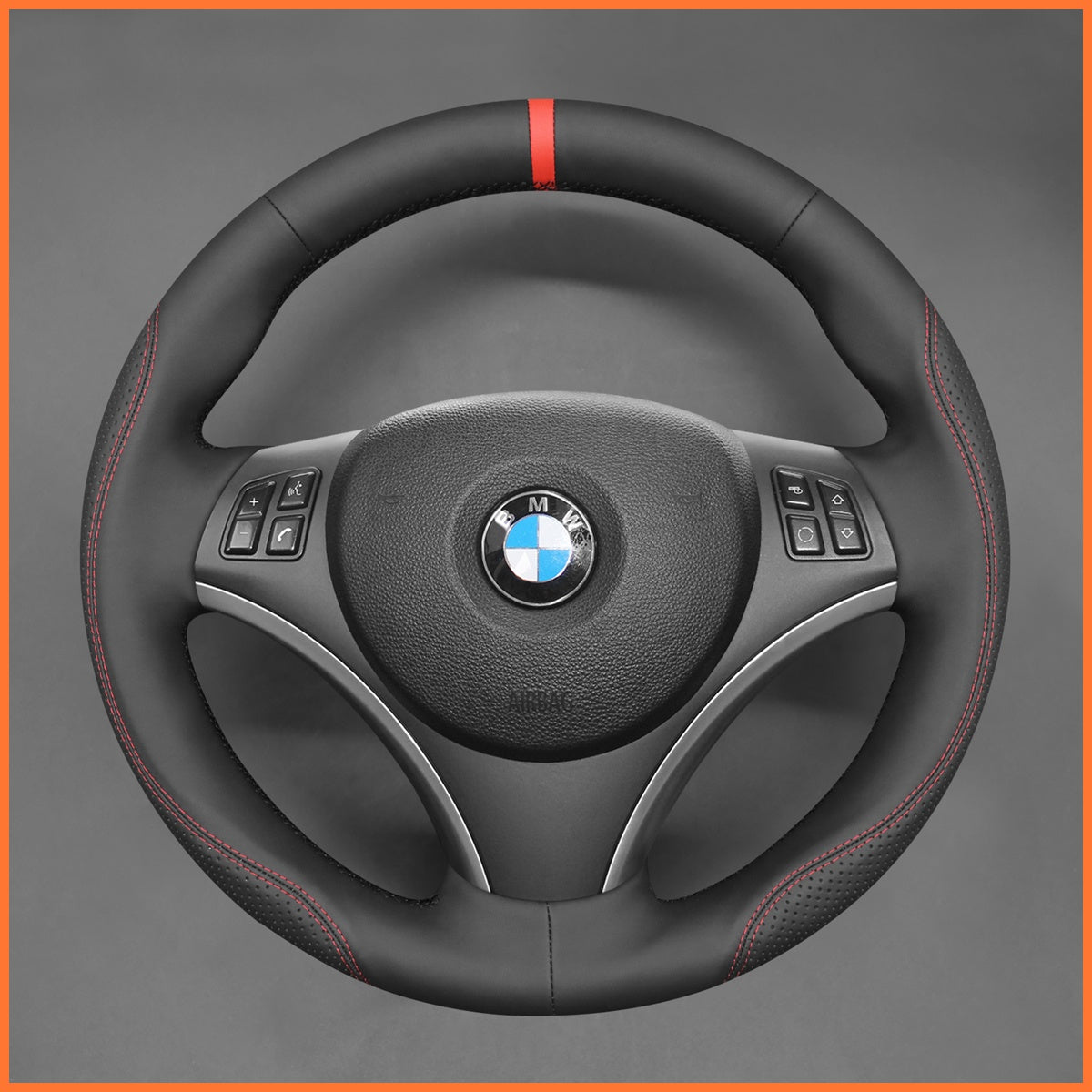 MEWANT Lenkradbezug für BMW E87 E81 E82 E88 E82 E90 E91 E92 E93 2007-2013