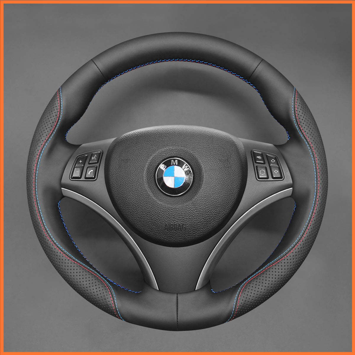 MEWANT Lenkradbezug für BMW E87 E81 E82 E88 E82 E90 E91 E92 E93 2007-2013