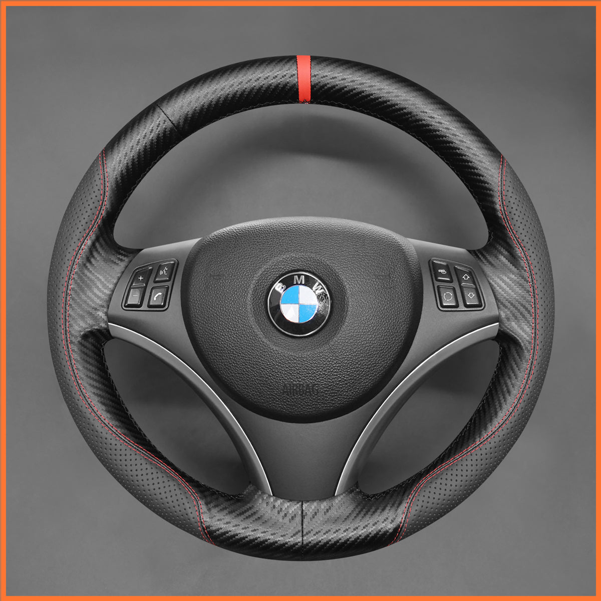 MEWANT Lenkradbezug für BMW E87 E81 E82 E88 E90 E92 E93 E84 2005-2011