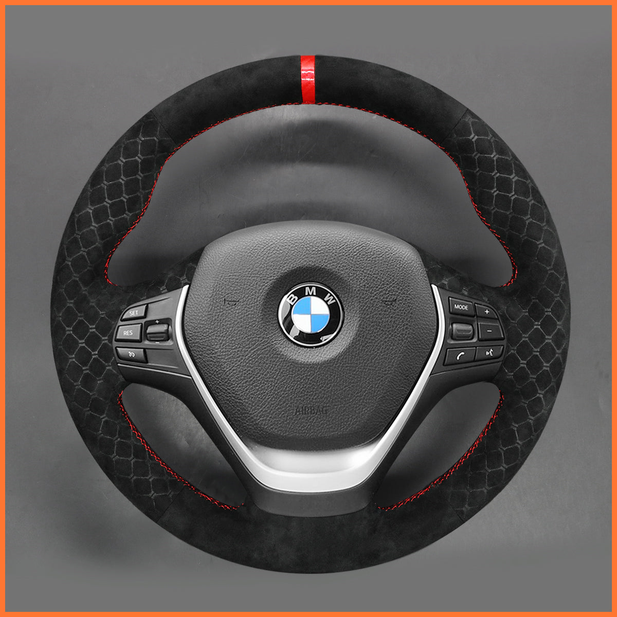 MEWANT Lenkradbezug für BMW F20 F21 F22 F23 F30 F31 F33 F34 F32 F36 2013-2020