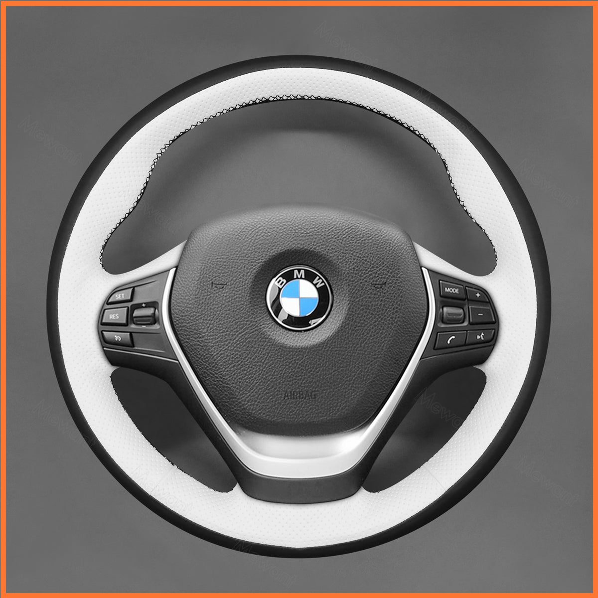 MEWANT Steering Wheel Cover for BMW F20 F21 F22 F23 F30 F31 F33 F34 F32 F36 2013-2020