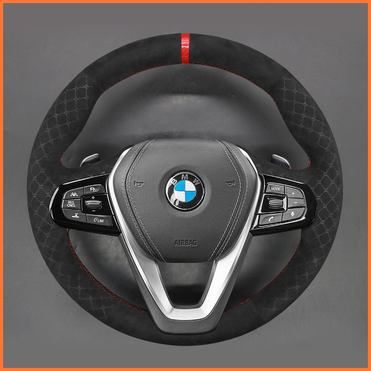 MEWANT Lenkradbezug für BMW F40 F44 G20 G21 G30 G31 G32 G11 G12 G26 X3 X6 Z4 2018-2024