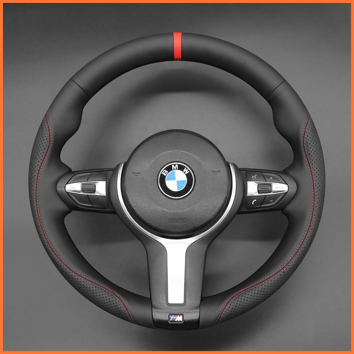 MEWANT Lenkradbezug für BMW F20 F21 F22 F23 F31 F45 F30 F32 F07 F10 F11 F12 F16 F15 F26 F25 F39 F48 2013-2019