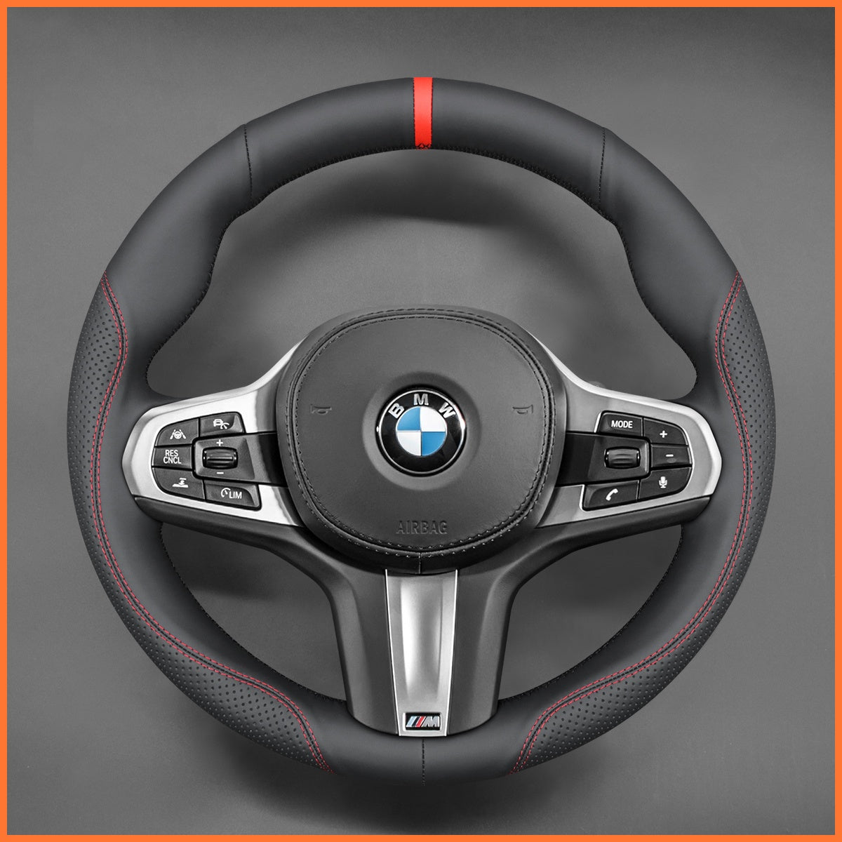 MEWANT Lenkradbezug für BMW M Sport F40 F44 G20 G22 G30 G32 G11 G14 i4 G26 X3 G01 iX3 X4 X5 X6