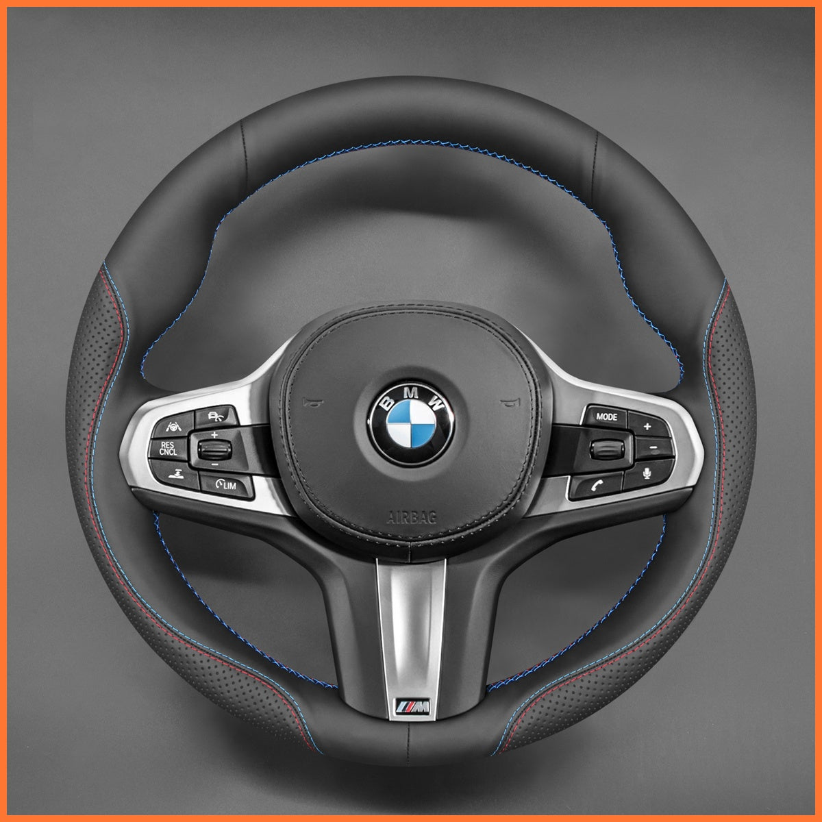 MEWANT Lenkradbezug für BMW M Sport F40 F44 G20 G22 G30 G32 G11 G14 i4 G26 X3 G01 iX3 X4 X5 X6 2019-2024