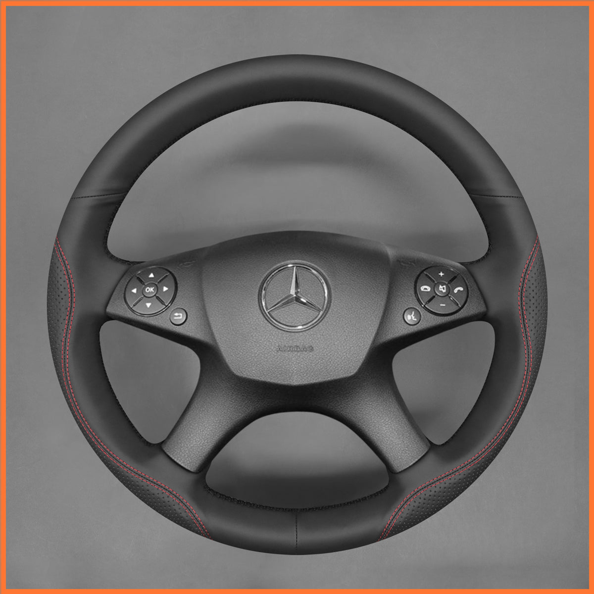 MEWANT Lenkradbezug für Benz W204 C-Class Benz C280 C230 C180 C260 C200 C300 2007-2010