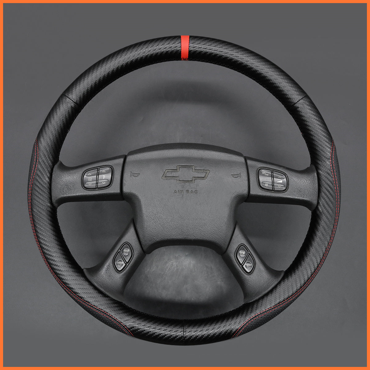 MEWANT Lenkradbezug für Chevrolet (Chevy) Silverado / Avalanche / Express / Suburban / Tahoe / TrailBlazer 2001-2006 - Mewant.de