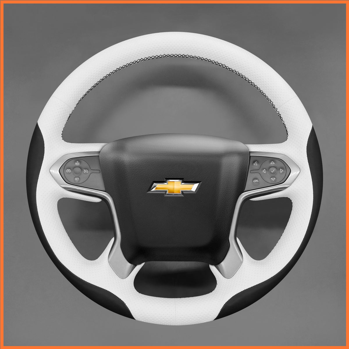 MEWANT Lenkradbezug für Chevrolet (Chevy) Silverado 2014-2019 / Suburban 2015-2019 / Tahoe 2014-2018 - Mewant.de