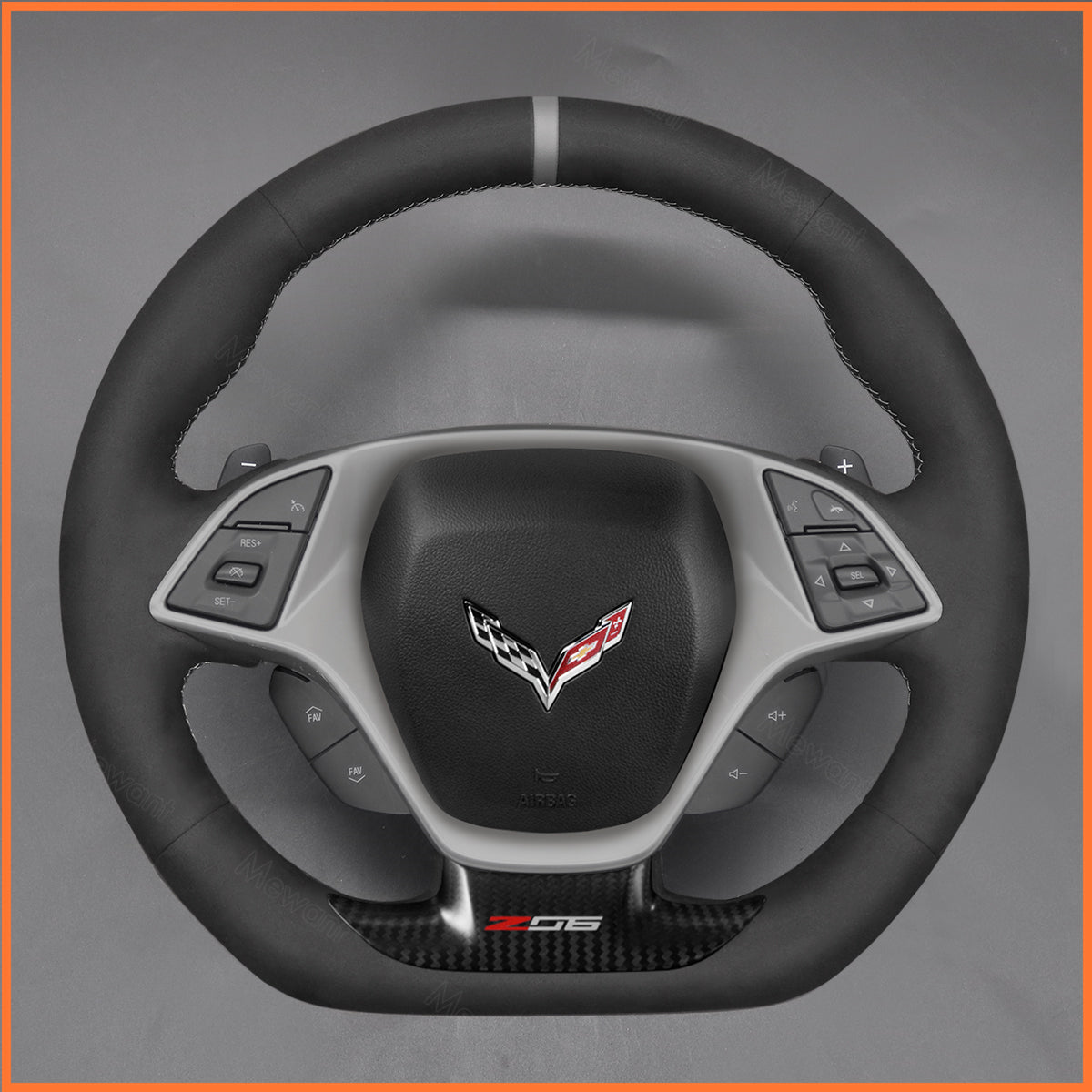 MEWANT Lenkradbezug für Corvette C7 Chevrolet 2014-2015