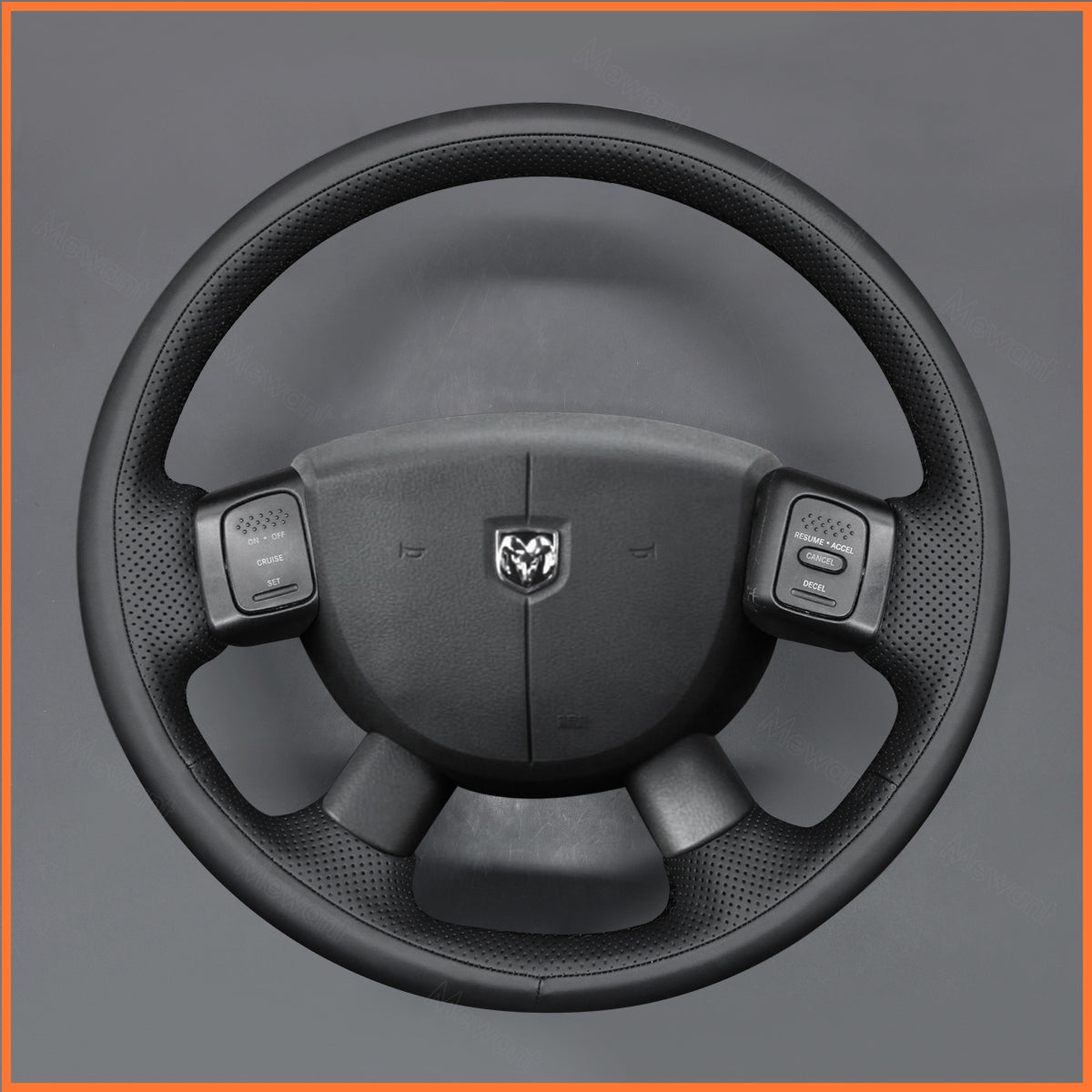 MEWANT Steering Wheel Cover for Dodge Ram 1500 2500 3500 2004-2008 Dodge Ram SRT-10 2004-2006