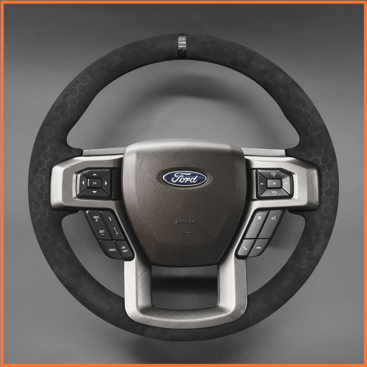 MEWANT Lenkradbezug für Ford F-150 F150 2015-2021 / F-250 F250 2017-2023