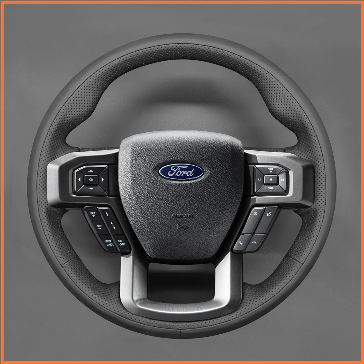 MEWANT Lenkradbezug für Ford F-150 F150 Raptor 2015-2021