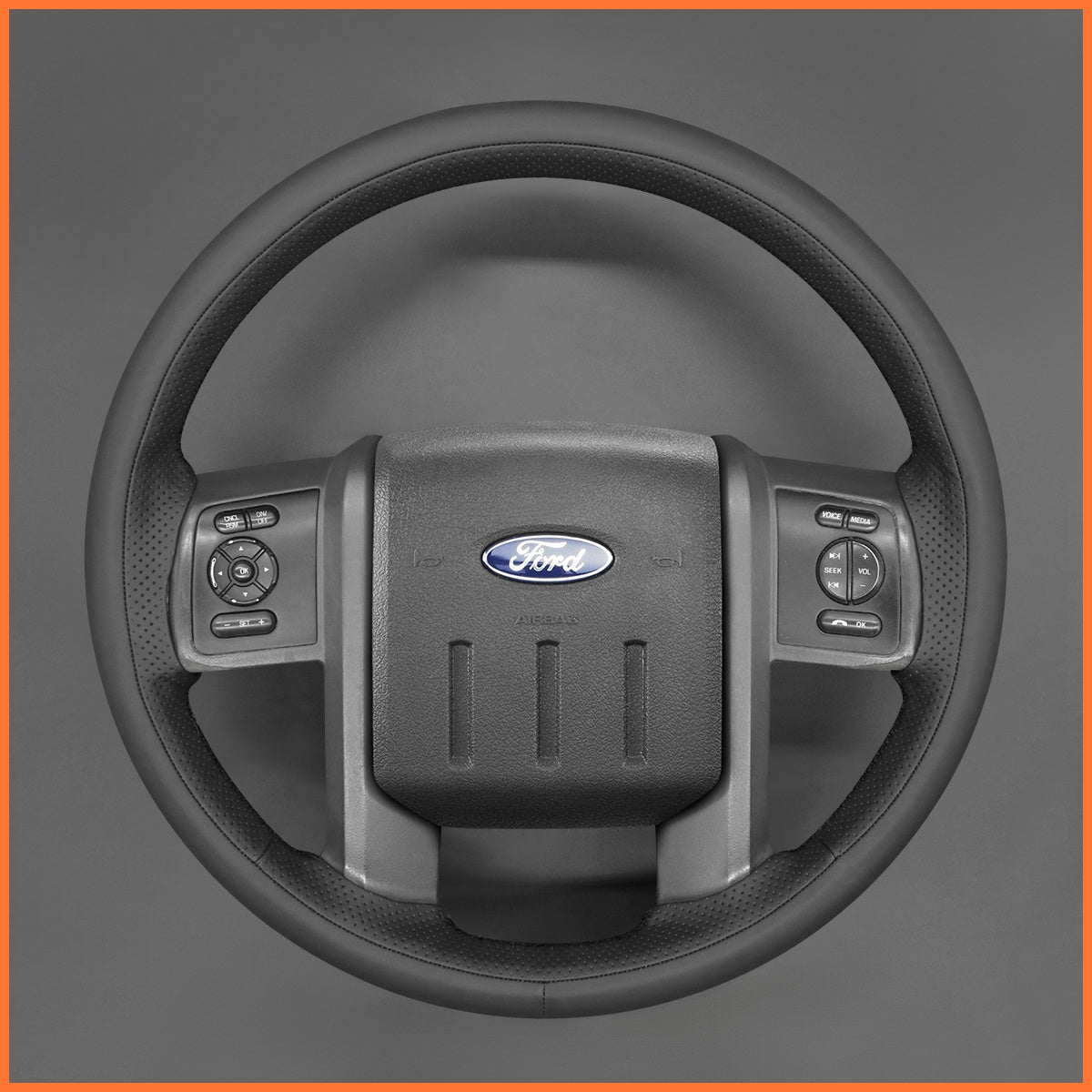 MEWANT Lenkradbezug für Ford F-250 F-350 F450 F550 XL 2008-2016 / Expedition 2007-2014