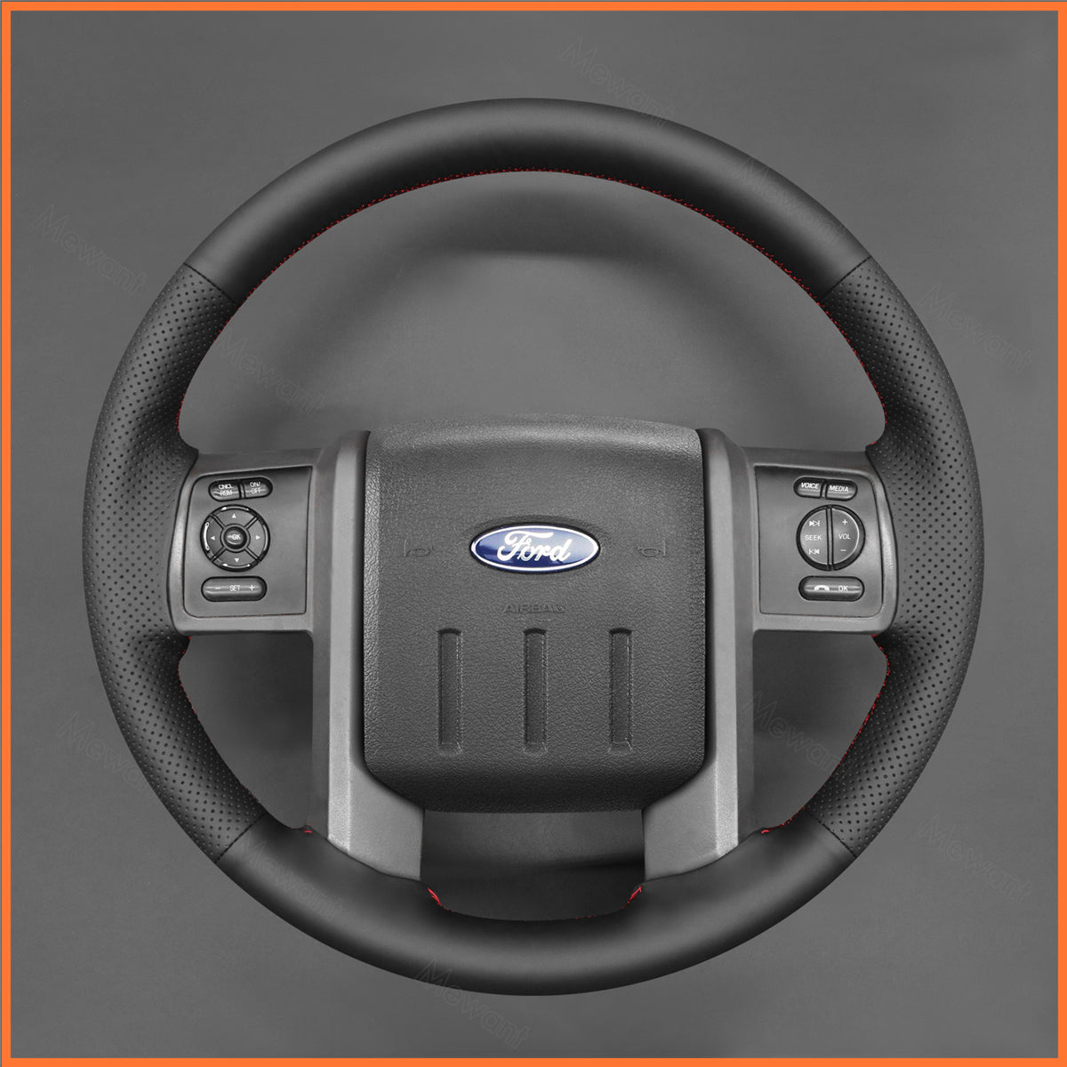 MEWANT Lenkradbezug für Ford F-250 F-350 F450 F550 XL 2008-2016 Expedition 2007-2014