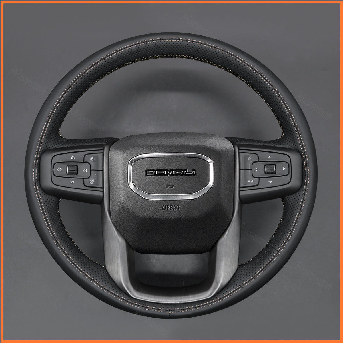 MEWANT Lenkradbezug für GMC Sierra 2019-2024 / Yukon (Yukon XL) 2021-2024