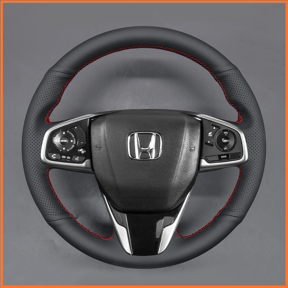 MEWANT Steering Wheel Cover for Honda Civic 10 2017-2020 / CR-V CRV 2018-2020