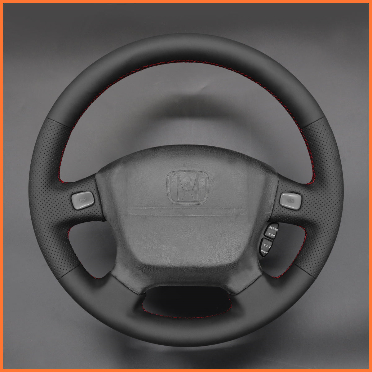 MEWANT Steering Wheel Cover for Honda Civic EJ EG EJ1 EJ2 EG6 EG9 1992-1995 Honda del Sol 1993-1997 Honda Integra 1994 -2001