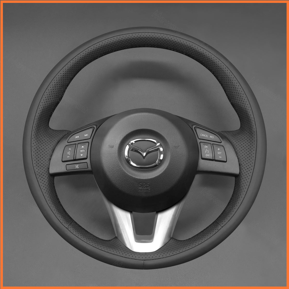 MEWANT Lenkradbezug für Mazda 3 Axela 2013-2016 / Mazda 6 Atenza 2014-2017 / Mazda 2 2015-2017 / CX-3 CX3 2016-2017 / CX-5 CX5 2013-2017