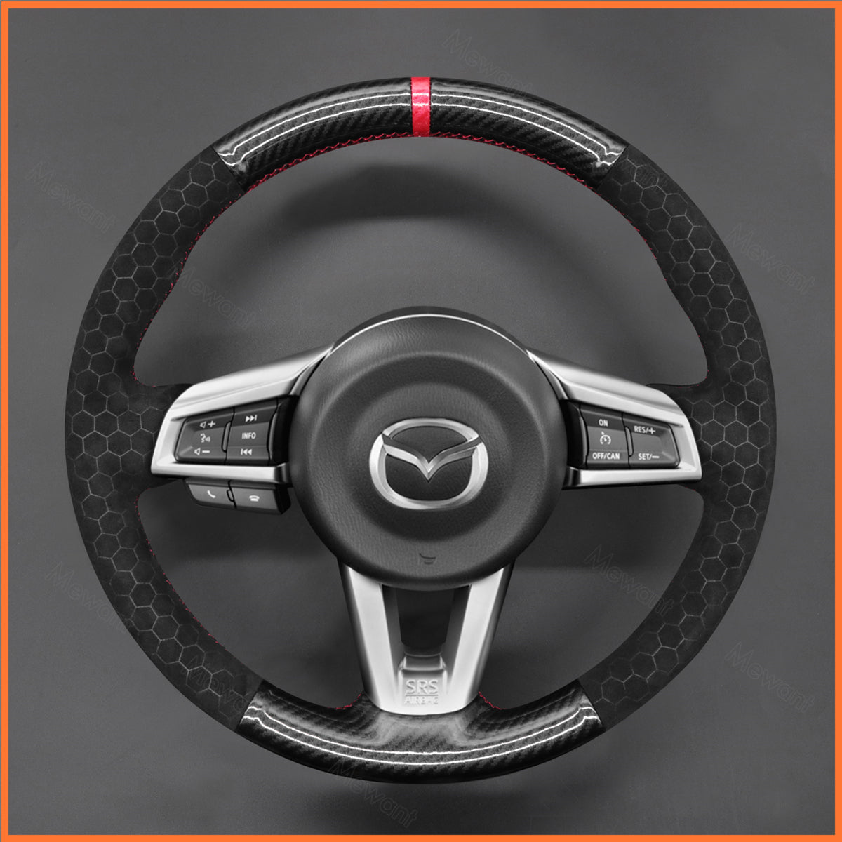 MEWANT Steering Wheel Cover for Mazda MX-5 2016-2023