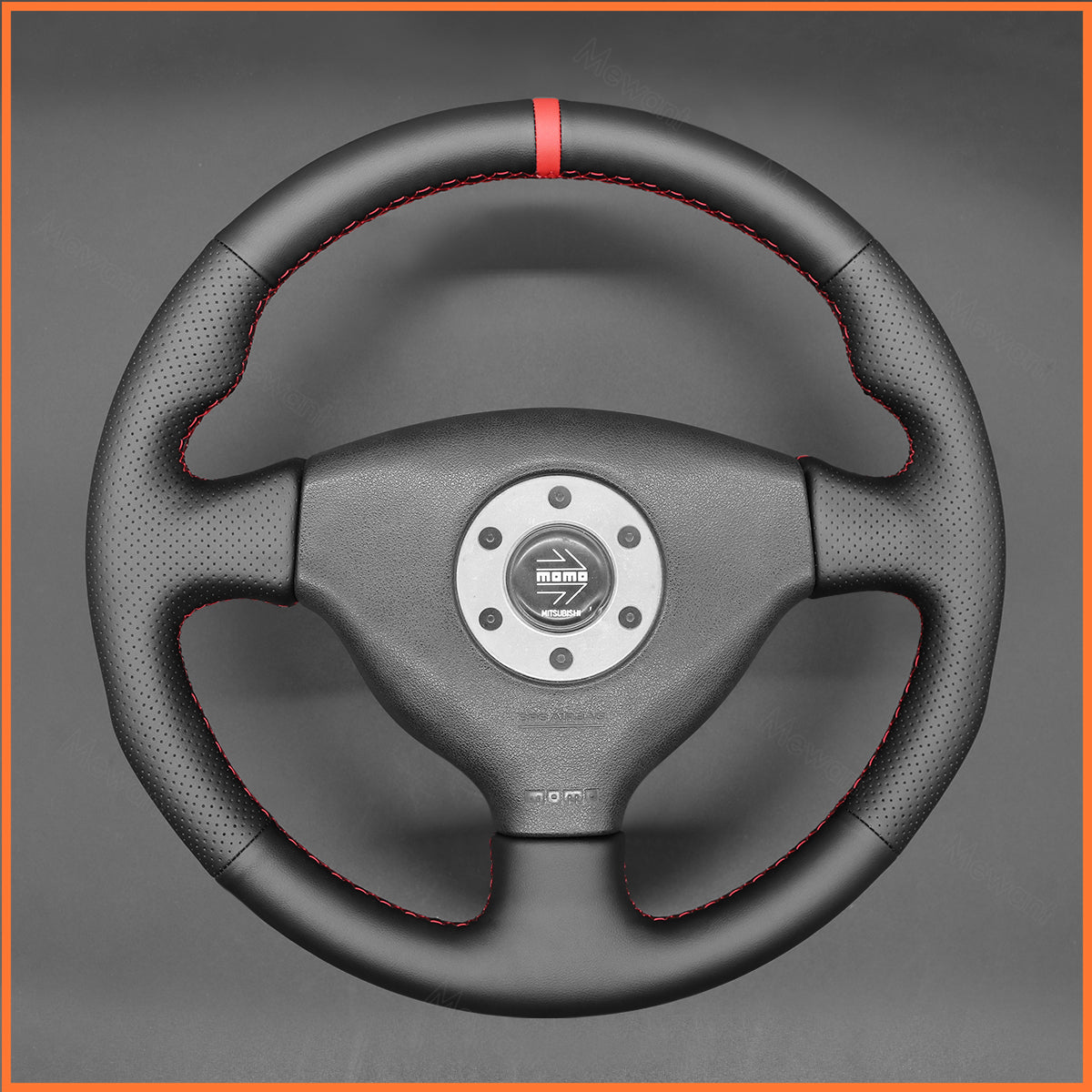 MEWANT Steering Wheel Cover for Mitsubishi Lancer Evolution 5 V 1998 / Lancer Evolution 6 VI 1999-2000