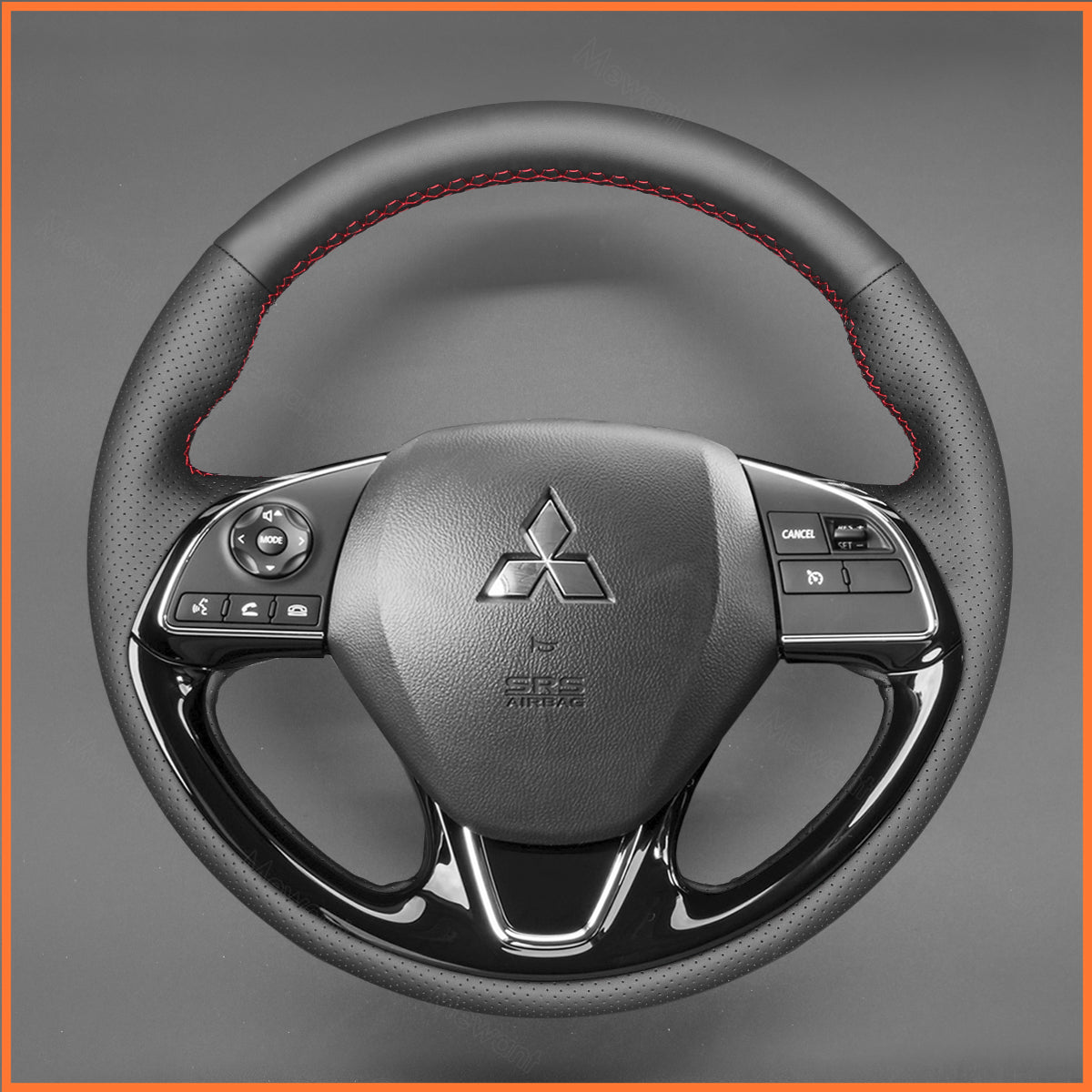 MEWANT Steering Wheel Cover for Mitsubishi Outlander ASX Eclipse Cross Mirage Space Star 2016-2024