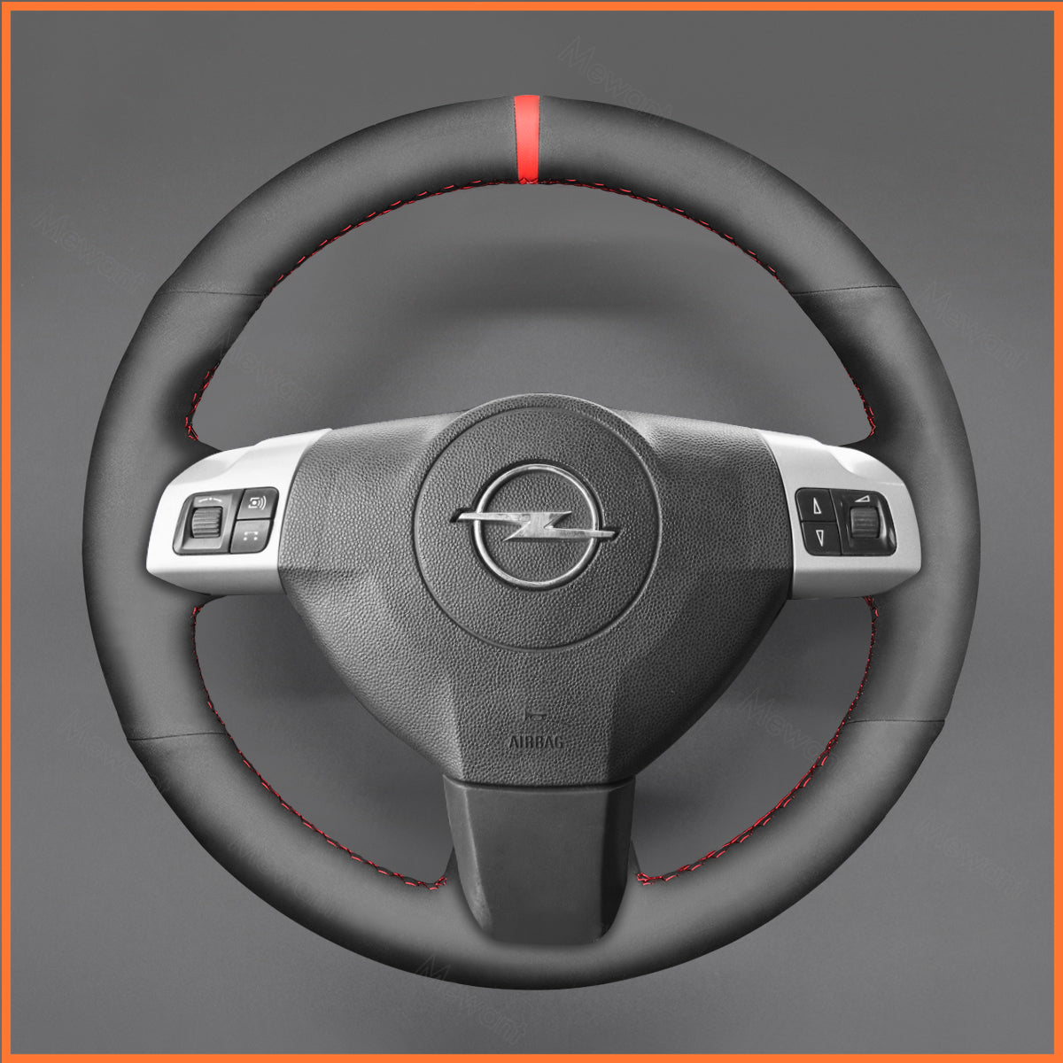 MEWANT steering wheel cover for Opel Astra (H) 2004-2009 / Zaflra (B) 2005-2014 / Signum 2004-2008 / Vectra (C) 2002-2009