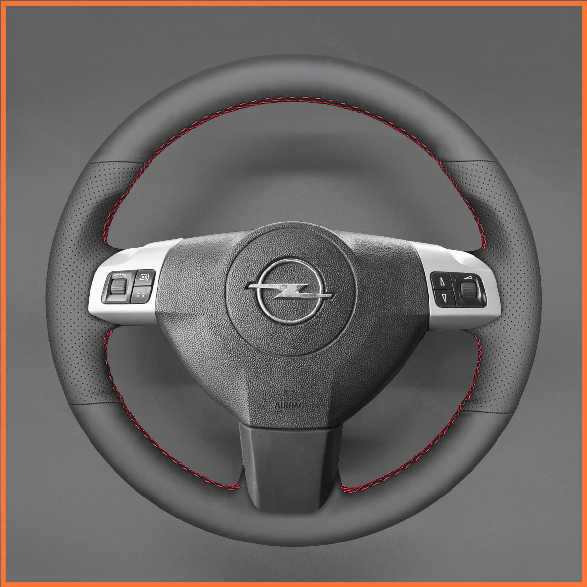 MEWANT steering wheel cover for Opel Astra (H) 2004-2009 / Zaflra (B) 2005-2014 / Signum 2004-2008 / Vectra (C) 2002-2009