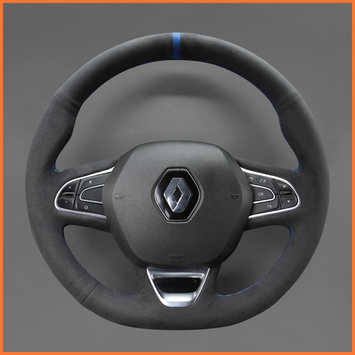 MEWANT Lenkradbezug für Renault Megane 4 / Scenic 4 / Kadjar / Koleos / Talisman / Espace / Renault Samsung QM6 / SM6