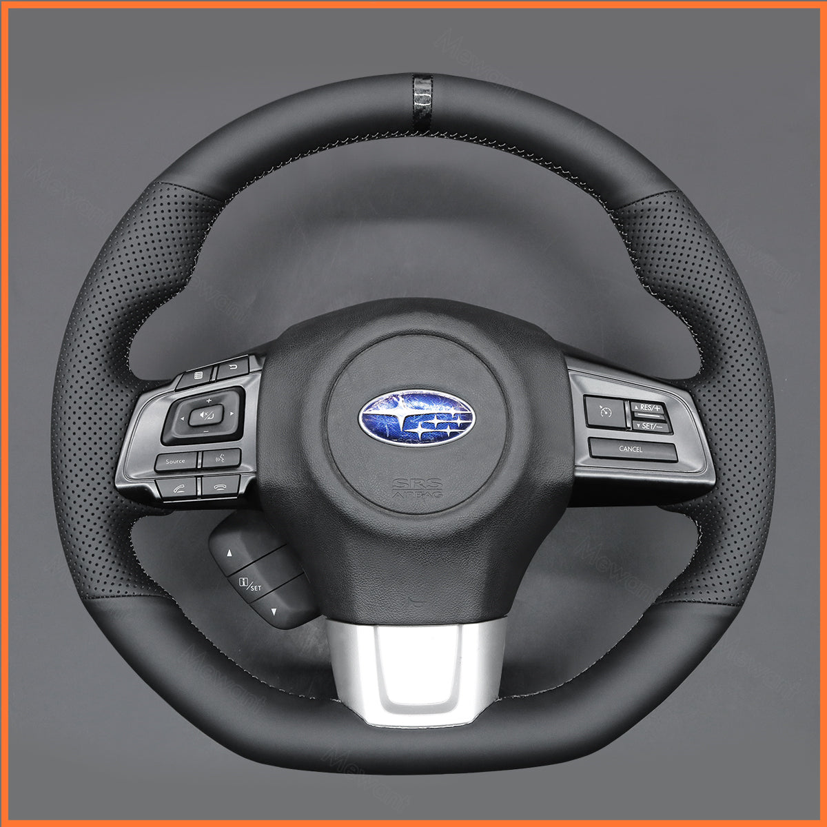 MEWANT Steering Wheel Cover for Subaru Levorg 2015-2021 / Levorg STI 2020 / WRX STI 2014-2021