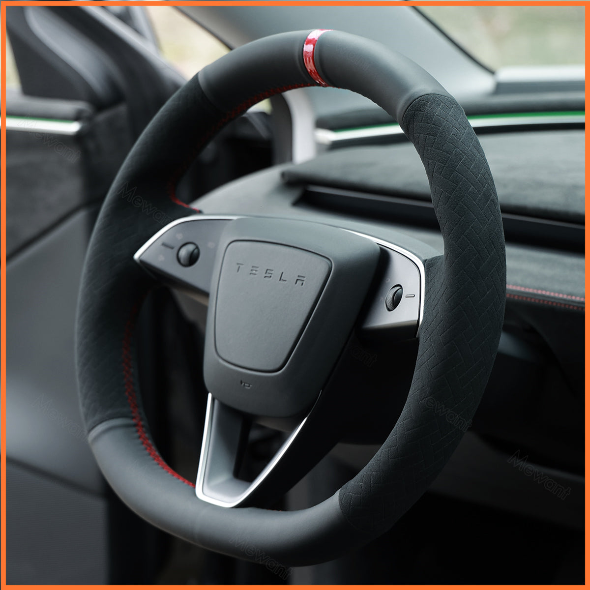 MEWANT Lenkradbezug für Tesla Model S 2022-2023 / Model X 2022-2023