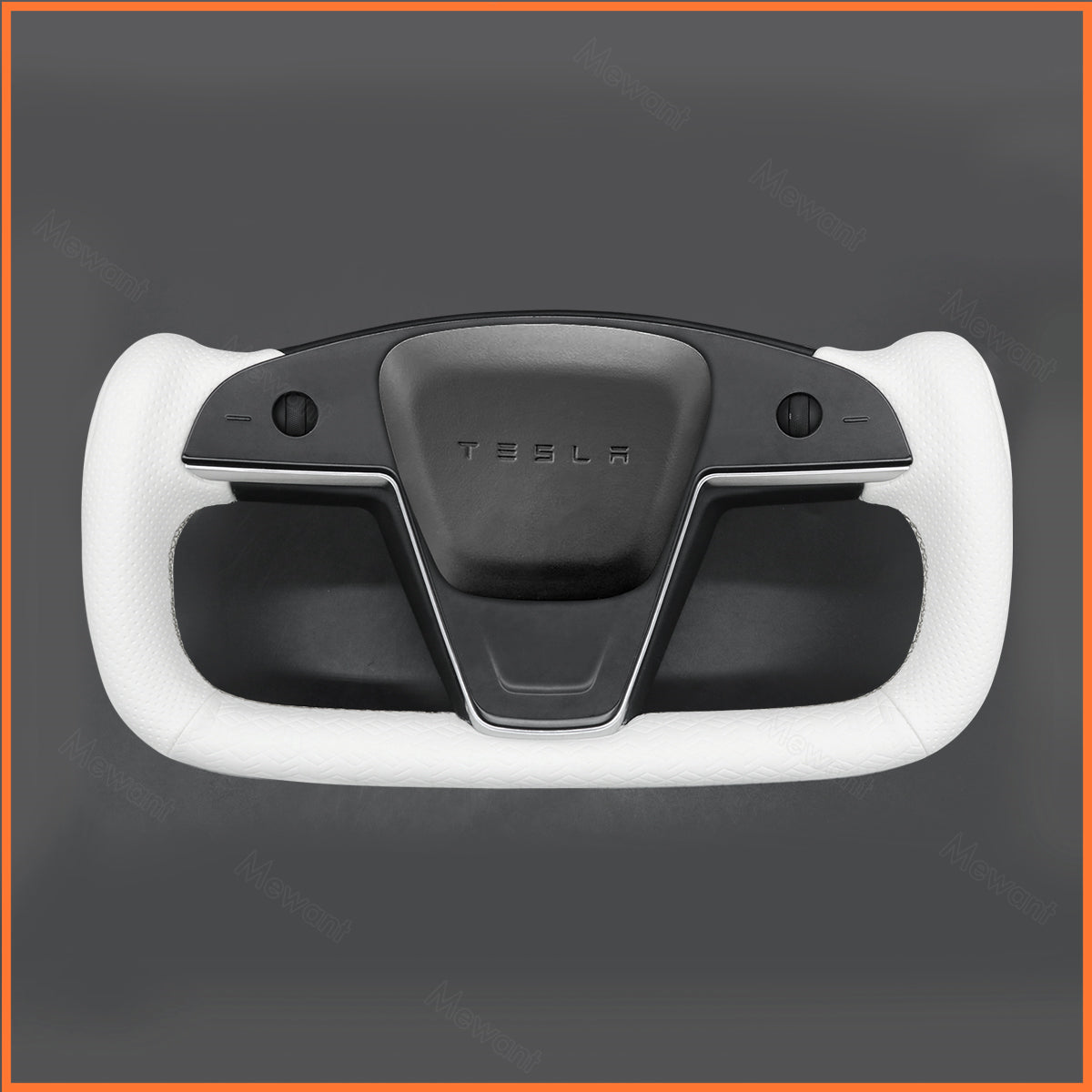 MEWANT Steering Wheel Cover for Yoke Steering Wheel Tesla Model S 2022-2023 / Model X 2022-2023
