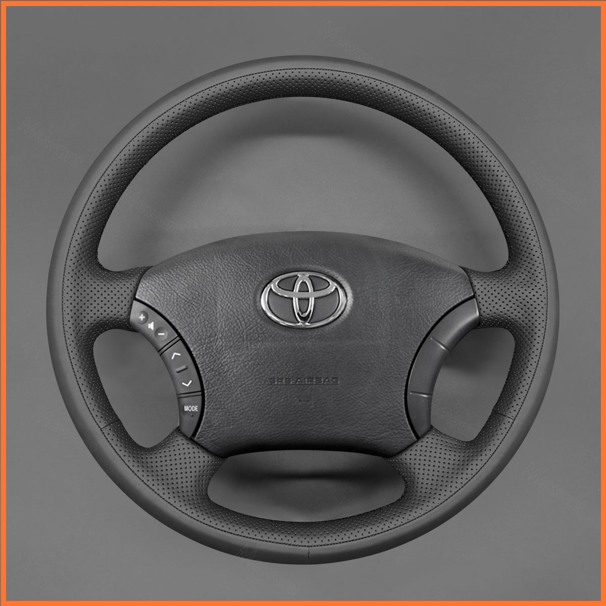 MEWANT Lenkradbezug für Toyota Camry / Highlander / Land Cruiser / Fortuner / Tacoma / Tundra 2002-2007 - Mewant.de