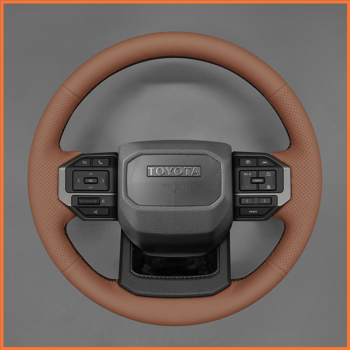 MEWANT Steering Wheel Cover for Toyota Land Cruiser 2024-2025