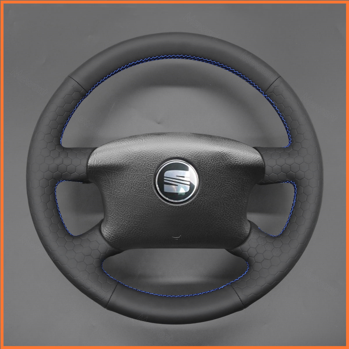 MEWANT Steering Wheel Cover for VW Golf 4 IV Passat B5 Passat Variant Sharan Bora T4 T5 1997-2004