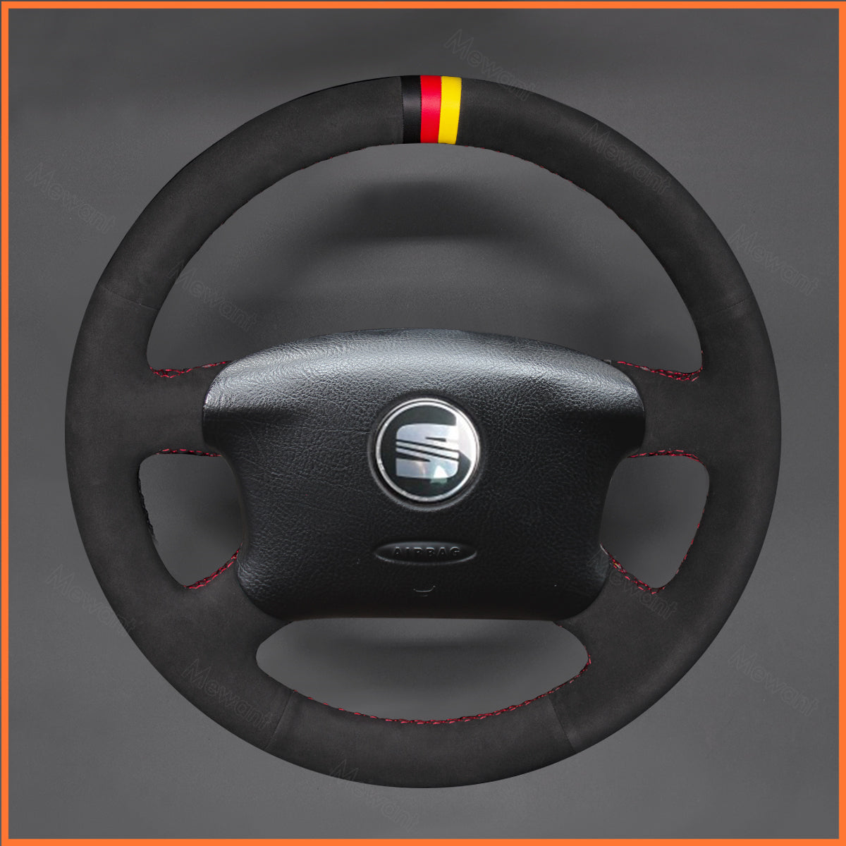 MEWANT Steering Wheel Cover for VW Golf 4 IV Passat B5 Passat Variant Sharan Bora T4 T5 1997-2004
