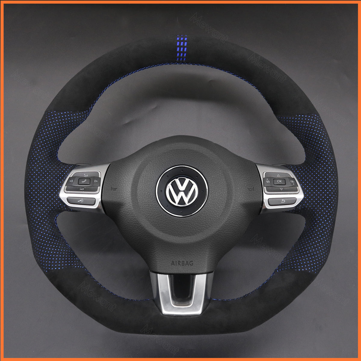 MEWANT steering wheel cover for VW Golf 6 (VI) GTI Polo GTI Polo (R-Line) Scirocco CCTiguan