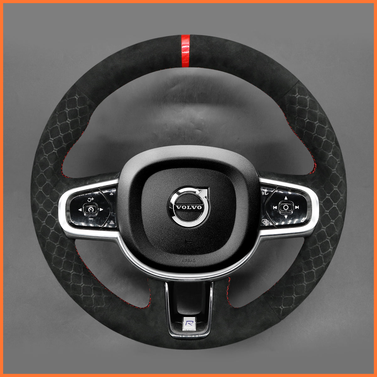 MEWANT Steering Wheel Cover for Volvo S90 V90 XC60 Sport V60 T8 S60 R-Design XC90 R-Design 2015-2025