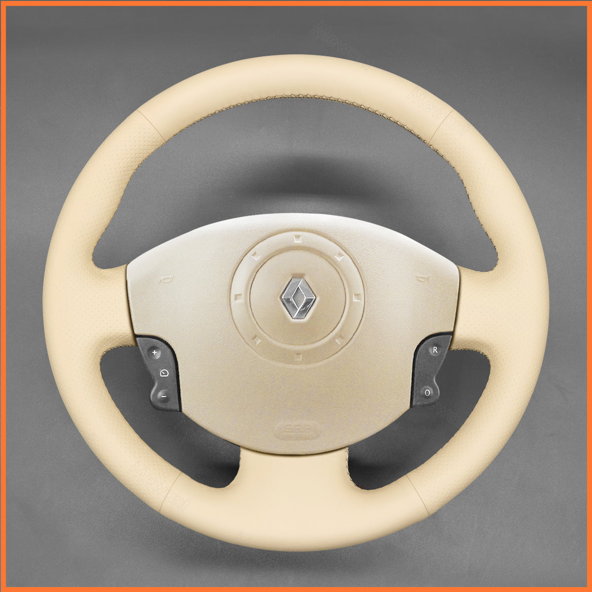 MEWANT Lenkradbezug für Renault Megane 2 2002-2009 / Scenic 2 (Grand Scenic) 2003-2009 / Kangoo 2 2008-2013