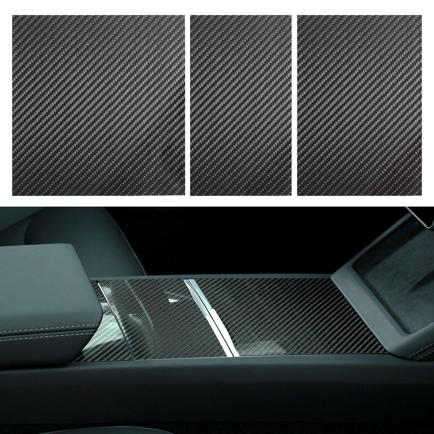 MEWANT Mittelkonsole Wrap Kit für Tesla Model 3 Highland 2023-2025 Model Y Juniper 2025