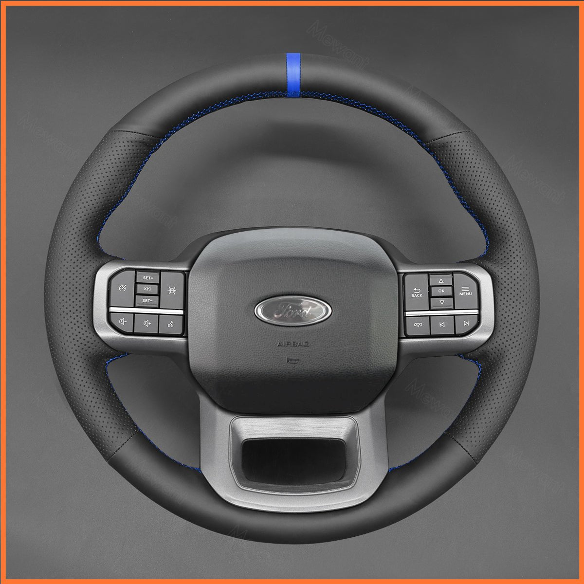 MEWANT Lenkradbezug für Ford F-150 F150 2021-2024 / F-150 Lightning 2022-2024 / F-350 F350 2023-2024 / F-450 F450 2023-2024 / Expedition 2022-2024 - Mewant.de