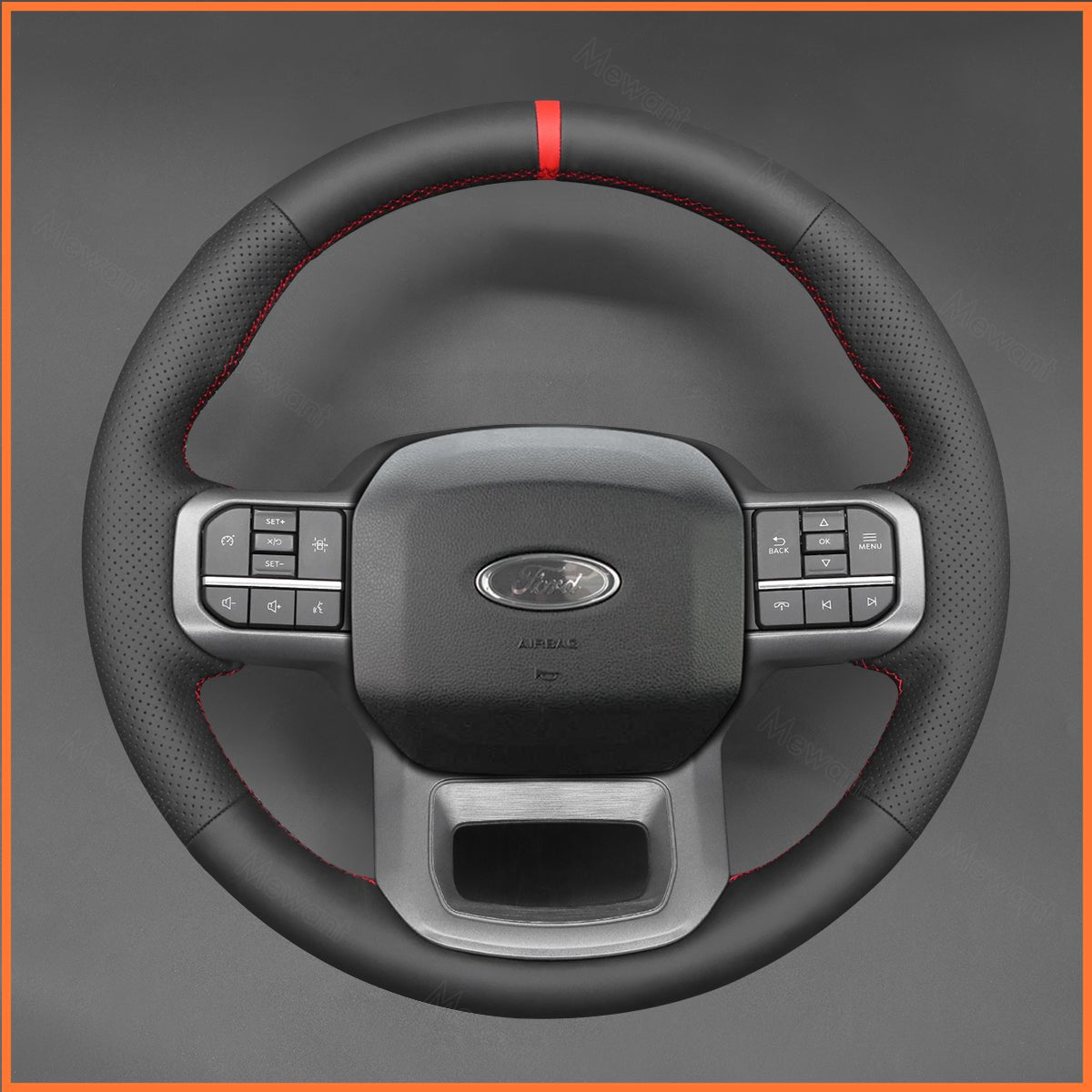 MEWANT Lenkradbezug für Ford F-150 F150 2021-2024 / F-150 Lightning 2022-2024 / F-350 F350 2023-2024 / F-450 F450 2023-2024 / Expedition 2022-2024 - Mewant.de