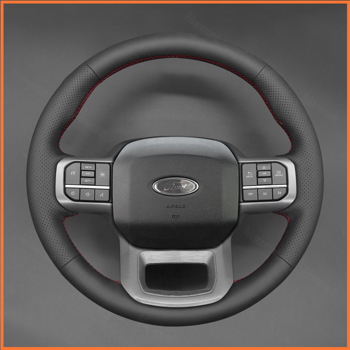 Lenkradbezug für Ford F - 150 F150 2021 - 2024 / F - 150 (Lightning) 2022 - 2024 / F - 350 F350 2023 - 2024 / F - 450 F450 2023 - 2024 / Expedition 2022 - 2024 - Mewant.de